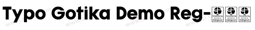 Typo Gotika Demo Reg字体转换